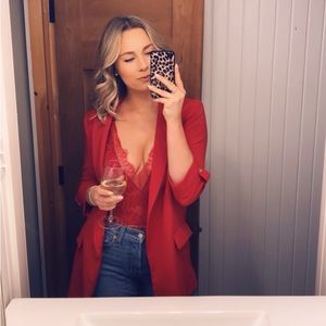 Zara Red Blazer